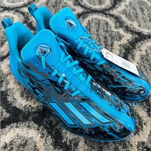 ‼️SOLD‼️ Adidas Adizero 12.0 Poison Football Cleats. Panther Cyan. Men’s 10